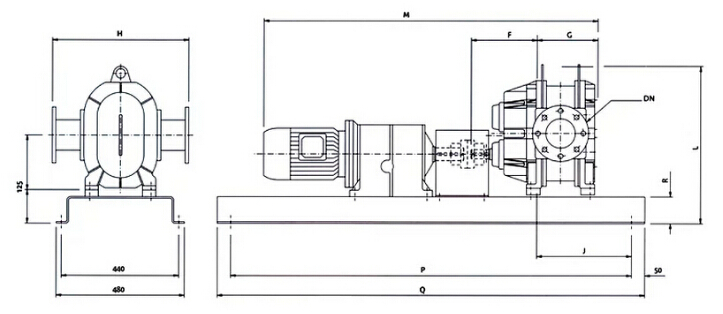 Albin凸輪轉子泵 MG35結構圖